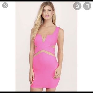 Tobi hot pink bodycon dress